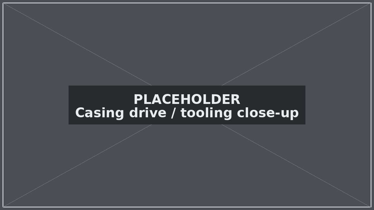 Lower rotary drive advancing steel casing